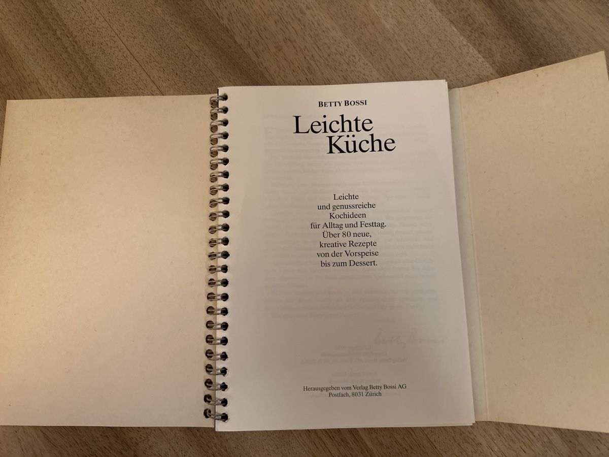 Libri: Betty Bossi "Leichte Küche" – Usato da Thalwil venduto da mabara42 1
