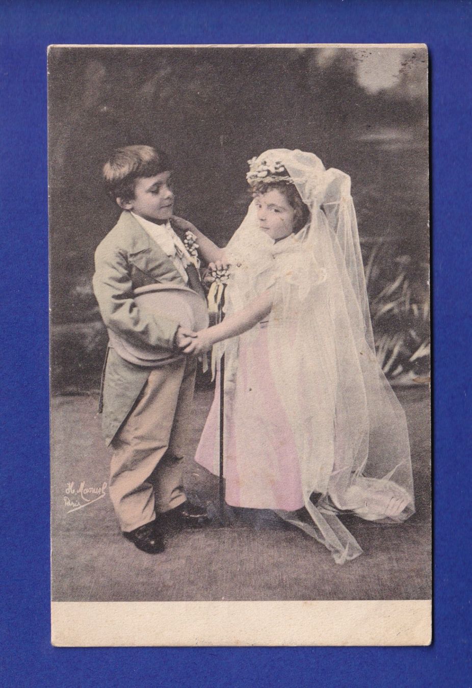 Ansichtskarten: ENFANT - Joli petit couple – Gebraucht aus Pully von nicecards-shop