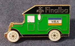 Z086 - Pin Auto Transporter Oldtimer Bankverein Finalba VISA