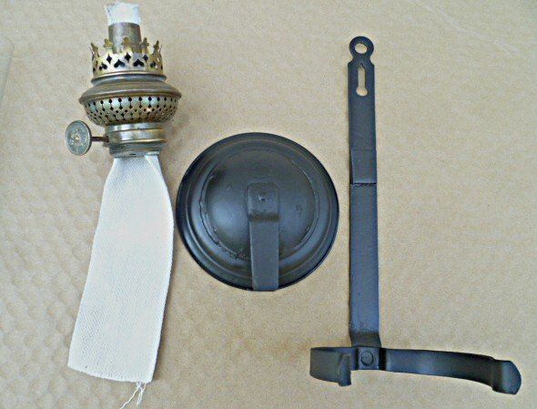 Lampade: Antike, schöne, blaue Petrollampe – Usato da Effretikon venduto da Heimstudio 7