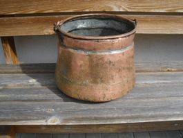 Chaudron de chalet d'alpage en cuivre