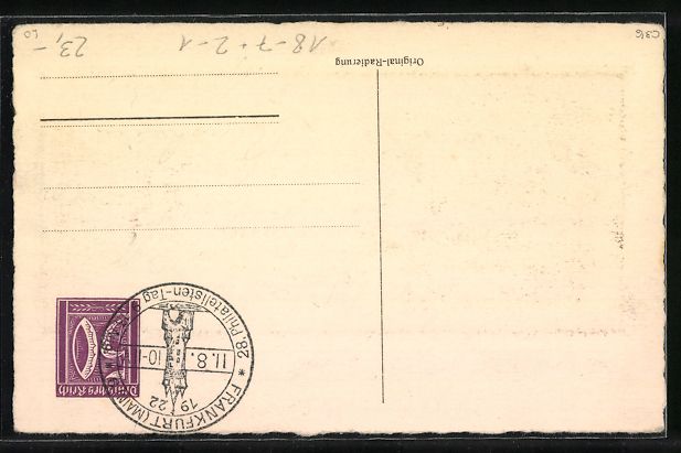 Cancelleria postale: Frankfurt a. M., 28. Philatelistischer T – Usato da Berlin venduto da bartko-reher 1