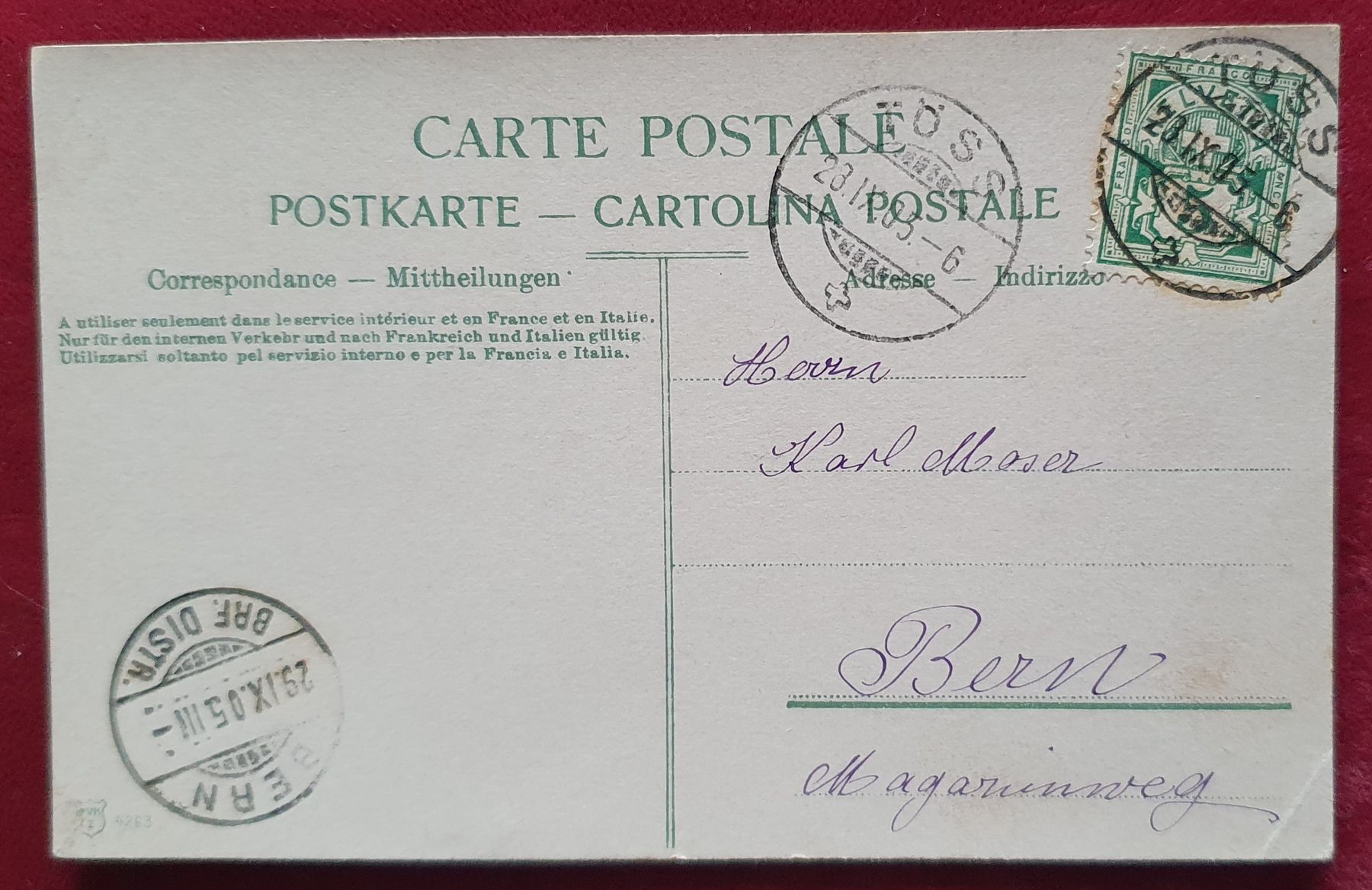 Cartoline postali: 3 Ansichtskarte Glärnisch-Clubhütte – Usato da Kreuzlingen venduto da Rschweiz1 3