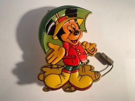 Micky Maus Lampe, Wandlampe, Nachtlicht, Vintage!