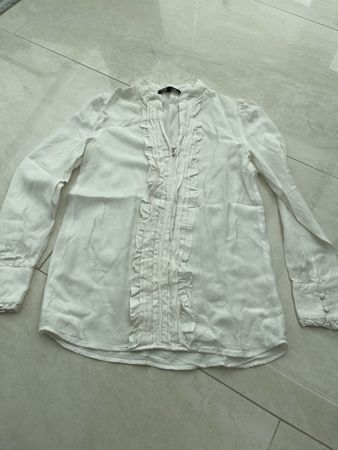 Maje Bluse, weiss, Grösse XXS