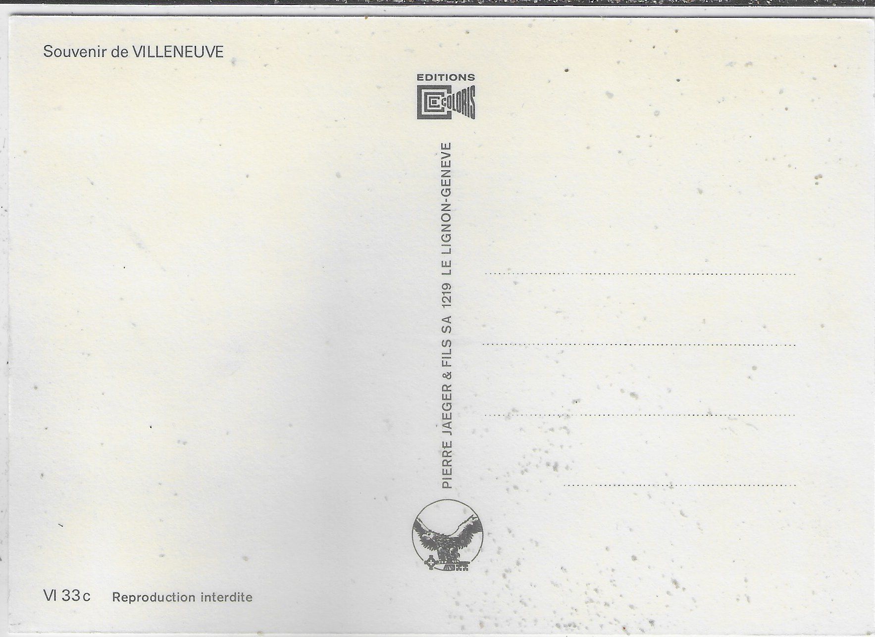 Cartoline postali: Souvenir de Villeneuve - Multiview – Usato da Ettingen venduto da Kartenplanet 1