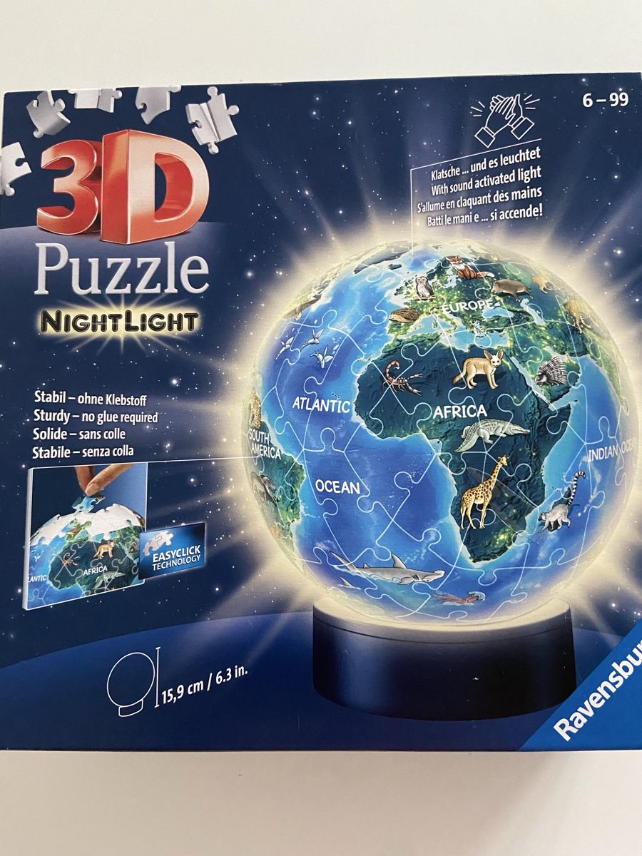 Ravensburger Puzzle: Ravensburger 3D Nightlight Puzzle Globus – Usato da Luzern venduto da Nordischkind 4