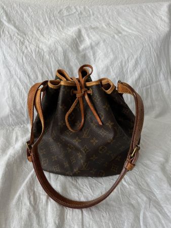 Vintage Louis Vuitton Petit Noé Beutel Handtasche Leder
