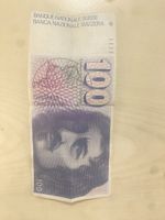 Banknote Fr 100  Borromini Jahr 1993