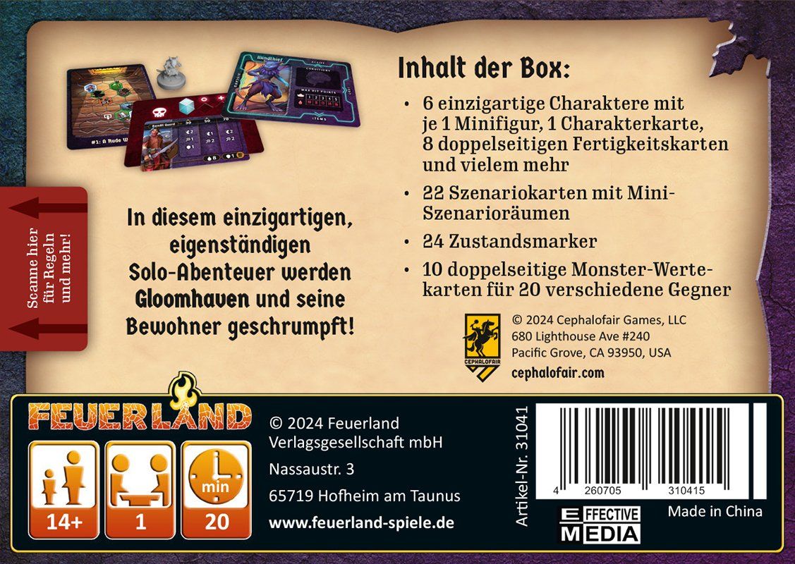 Giochi: Spiel Gloomhaven - Knöpfe & Krabbler – Nuovo e nell'imballaggio originale da Uster venduto da Ludit 1