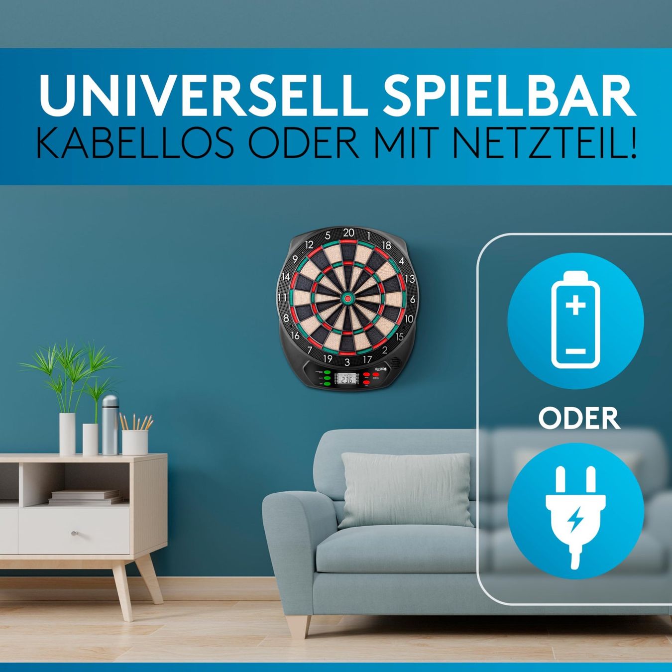 Tir à l'arc: Elektronische Dartscheibe Dartautomat 65 Spiele LCD Display – Neuf avec emballage d'origine à Herisau par Serenco 6