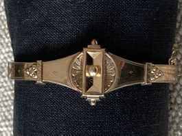 antiker Biedermeier Armreif vergoldet - Rarität