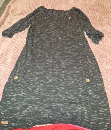 Kleid Gr. L/XL meliertes Grau
