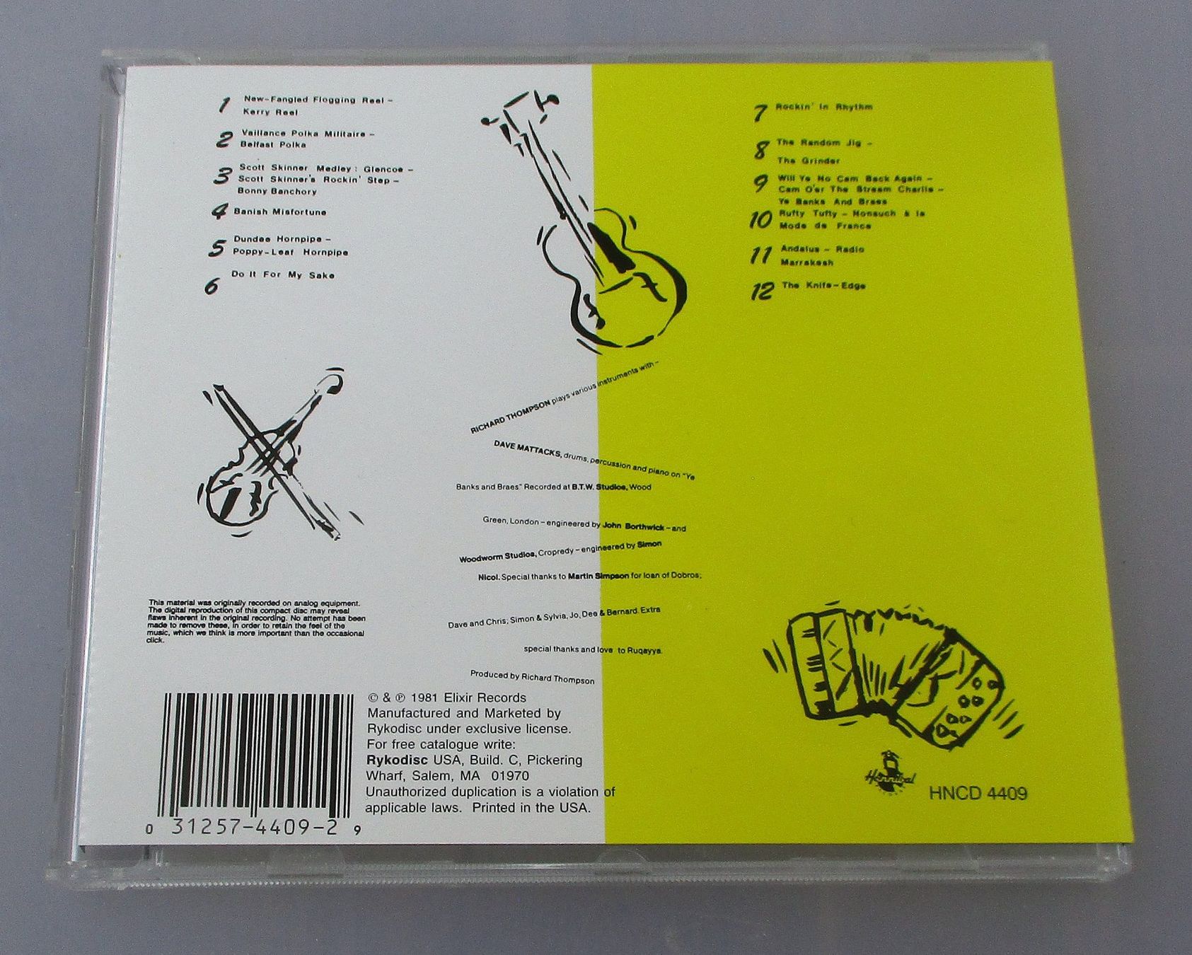 CDs: RICHARD THOMPSON - Strict Tempo – Gebraucht aus Wattwil von Muriel11 1