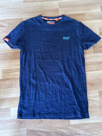 Superdry T-Shirt, Grösse S, dunkelblau einf. Brustweite 47cm