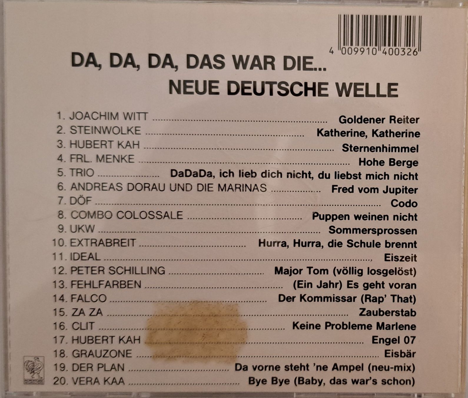 CDs: DA, DA, DAS WAR DIE NDW – Gebraucht aus Tenniken von mik_6mxg 1