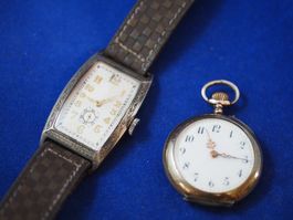 LOT Uhren, 1x Armband, 1x Taschenuhr, Silber 800er. ab 1.-
