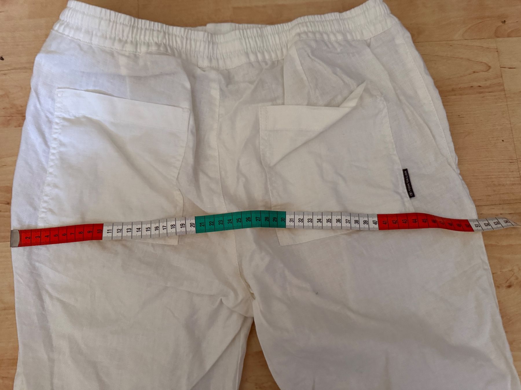 Tom Tailor Pantaloni: Tom Tailor Linen Pants, Size M, White, Summer Ready! – Usato da Zürich venduto da Vma_reuse 6