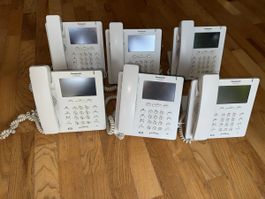 6 Stück Panasonic KX-HDV330NE SIP / VOIP Telefon