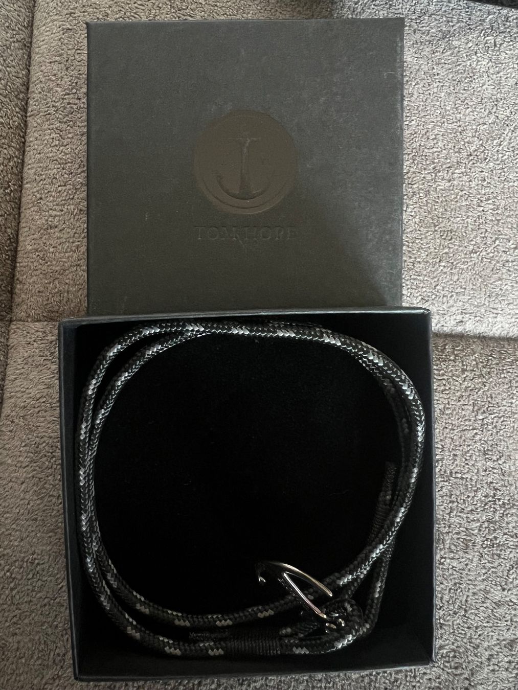 Bracciali & Braccialetti: Armband TOM HOPE Triple Black Grösse S mit Anker – Usato da Trasadingen venduto da Kim_06.02. 3