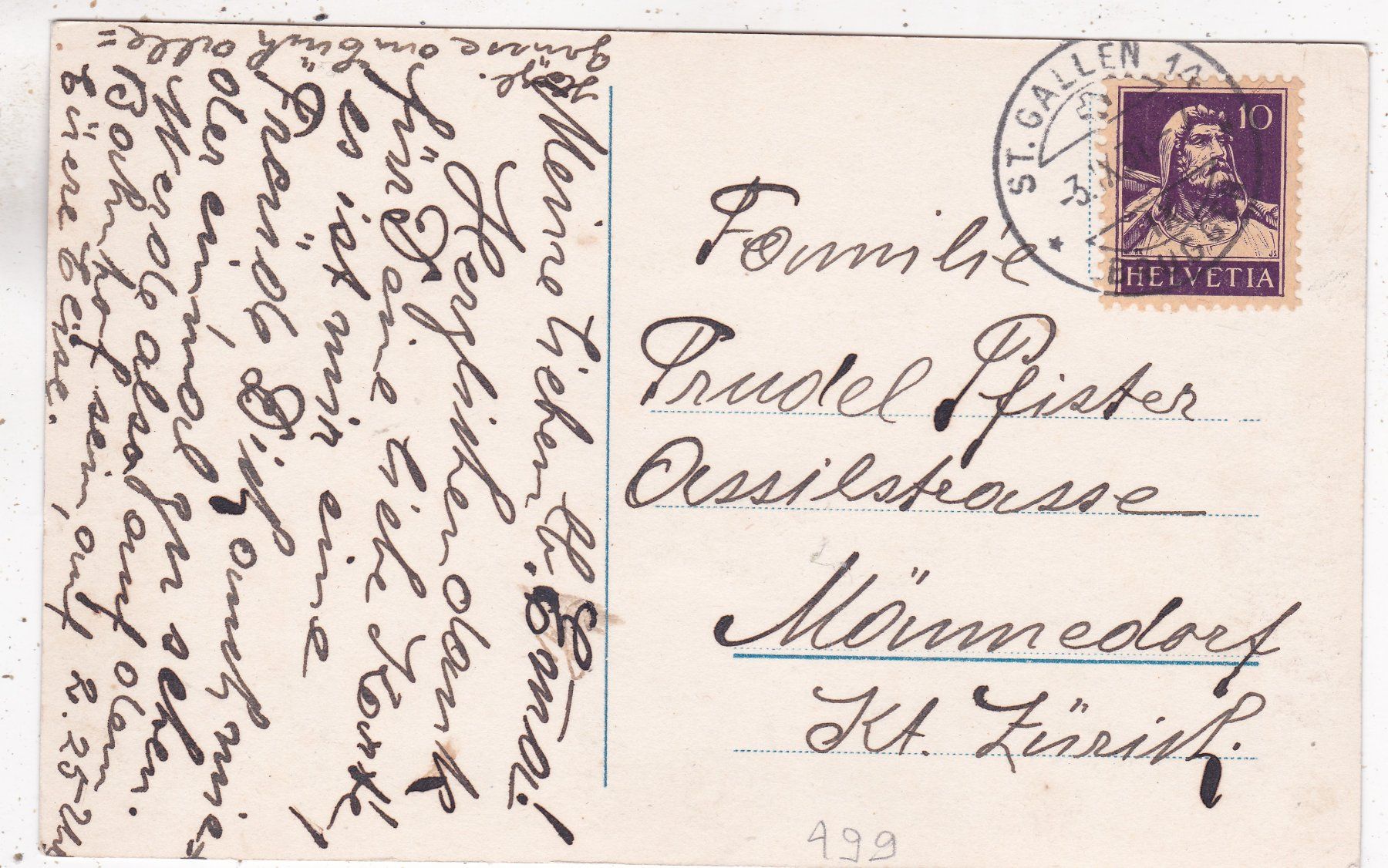 Cartes postales: Kitsch Rose 1931 – D'occasion à Herisau par Lisegrat2008 1