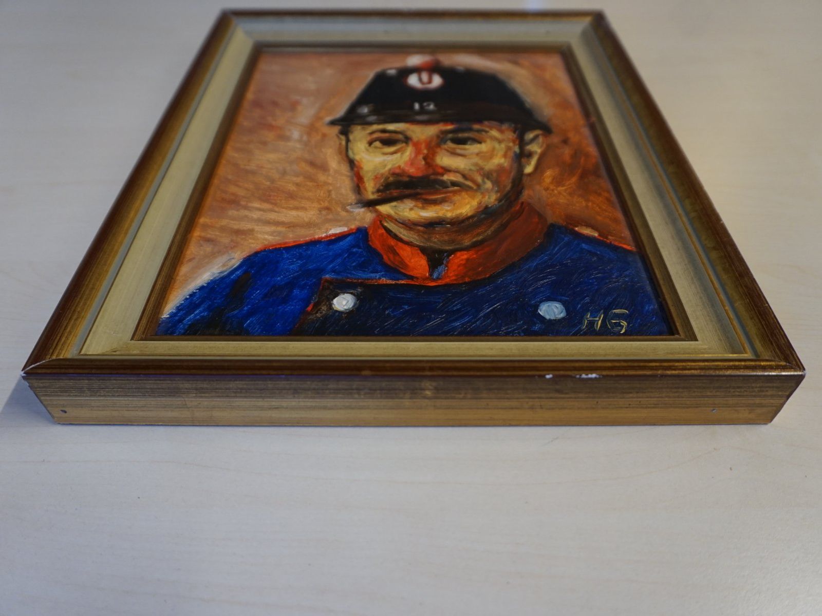Foto & Immagini: Bild mit Feuerwehrmann von Hans Good – Usato da Giswil venduto da sowo60 1