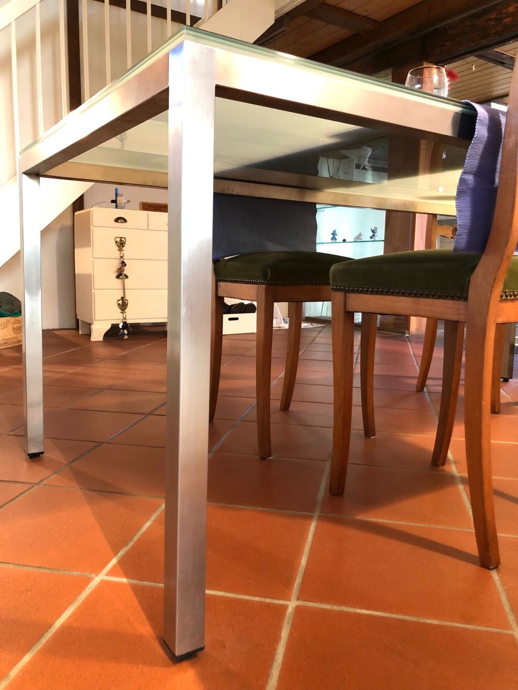 Tavoli: Glastisch, Edelstahltisch – Usato da Oberkulm venduto da Weberlisa 5