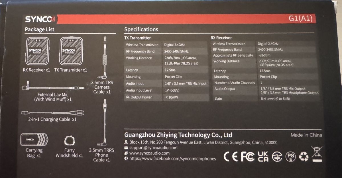 Microphones: Sync G1 (A1) – Neuf avec emballage d'origine à Magglingen/Macolin par lamocca 2