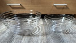 2 Salatschüsseln Glas original DURALEX