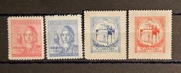 Tschechoslowakei 1945 & 1956 Studententag Mozart (4 Stk.)