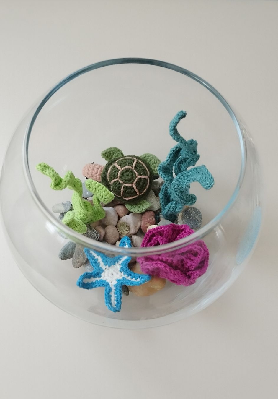 Toutes les décorations: Crocheted Aquarium Decor Glass Bowl Handmade – Neuf avec emballage d'origine à Arnex-sur-Orbe par can_97vn 5