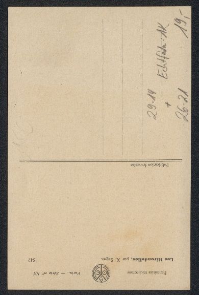Cartoline postali: Xavier Sager: Les Hirondelles, Schwalbe  – Usato da Berlin venduto da bartko-reher 1