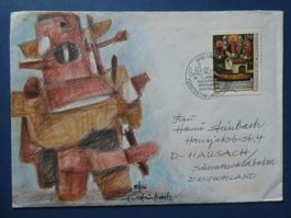 Original Helmut Steinbach Kunstkuvert, wertvoll