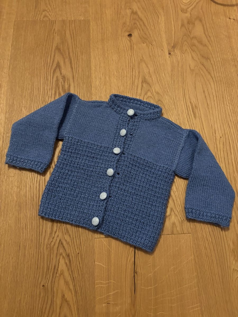 Giacche & Cappotti: Strickjacke blau, Gr. 68 – Usato da Hagenbuch ZH venduto da LisaChristine