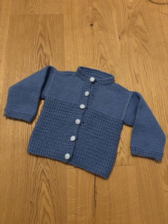 Strickjacke blau, Gr. 68