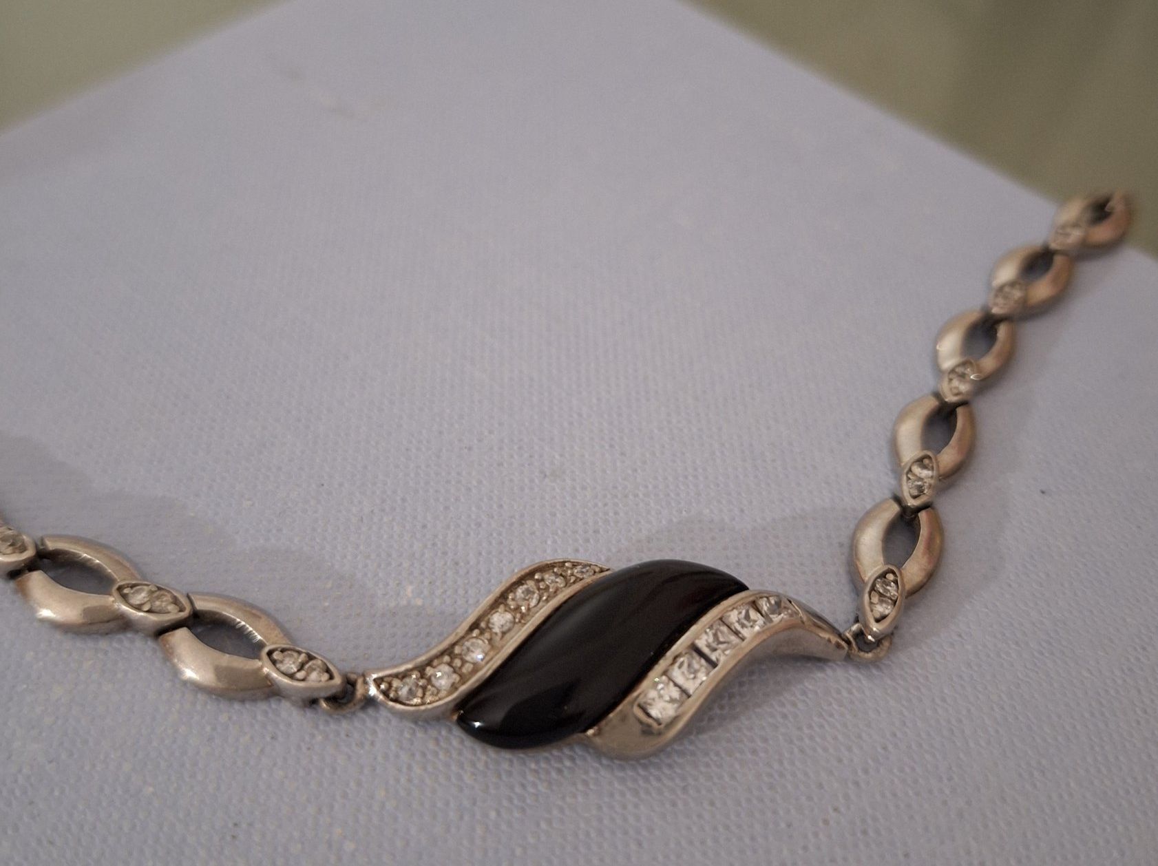 Bracciali & Braccialetti: Onyx Armband Silber 925 gestempelt – Usato da Kerzers venduto da ExpressoTerreno 1