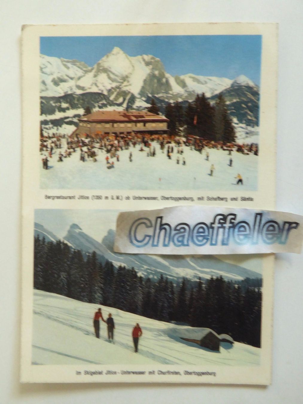 Cartoline postali: 1966 Bergrestaurant Jltios ob Unter - – Usato da Zürich venduto da Chaeffeler
