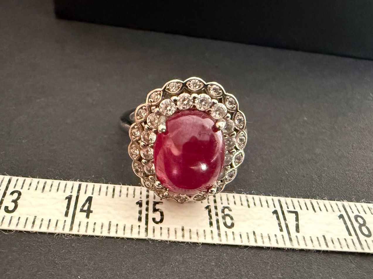 Anelli: Vintage Silber Ring mit Rubin 925 – Usato da Spiegel b. Bern venduto da Rogger72 8