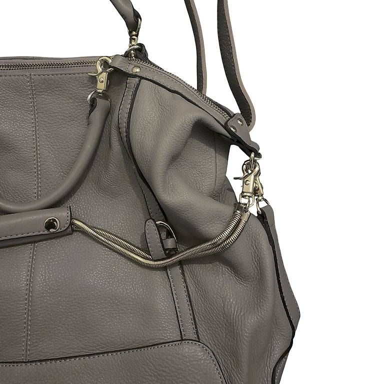 Taschen für Damen: grey leather handbag vvselect – Gebraucht aus Zürich von deflipper 4