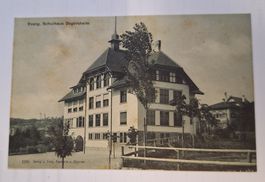 AK Degersheim Evangelisches Schulhaus Nahaufnahme SG