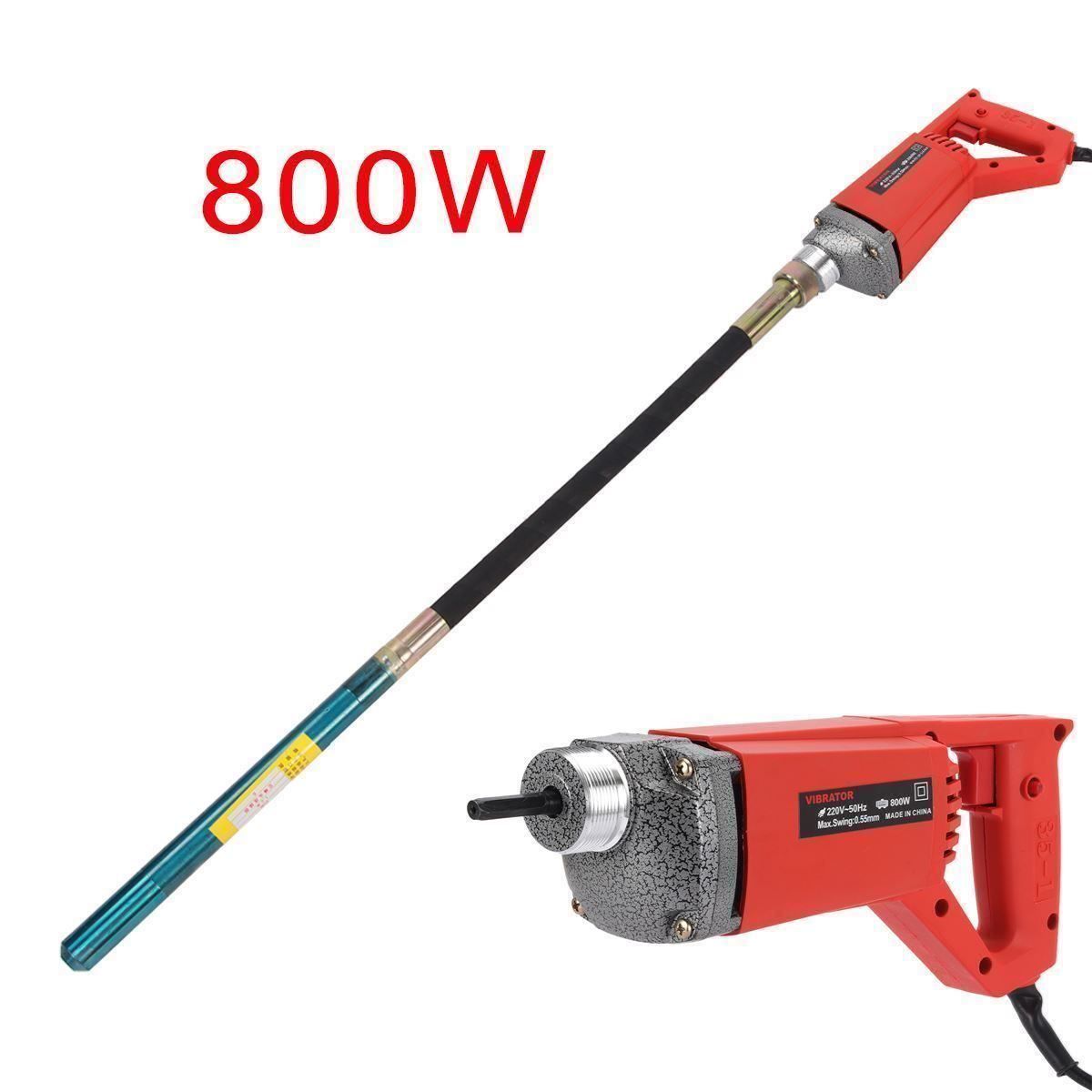 LKHDONG 1300W Betonrüttler Profi-Vibrator Für Perfekte Betonarbeiten - Inklusive 1,5m Schlauch