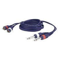 DAP Jack 2 x Mono zu Cinch 2 x Männlich Kabel 3m