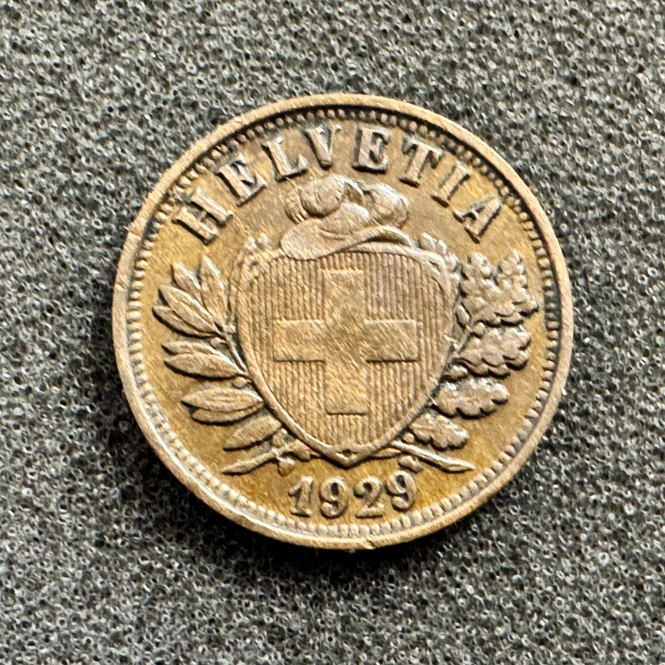Tutti le monete: 2 Rappen Schweiz Wappen 1929 – Usato da Reitnau venduto da Coinhouse