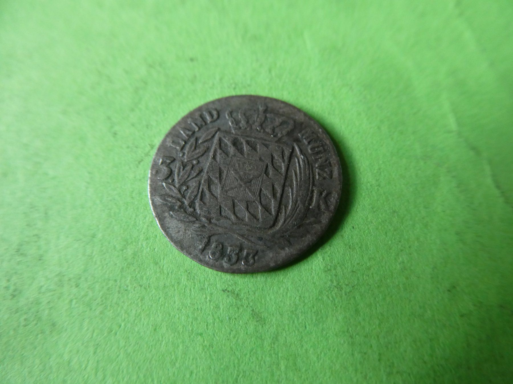 Tutti le monete: Bayern 1833, 3 Kreuzer – Usato da Hinterforst venduto da Rohusri 1