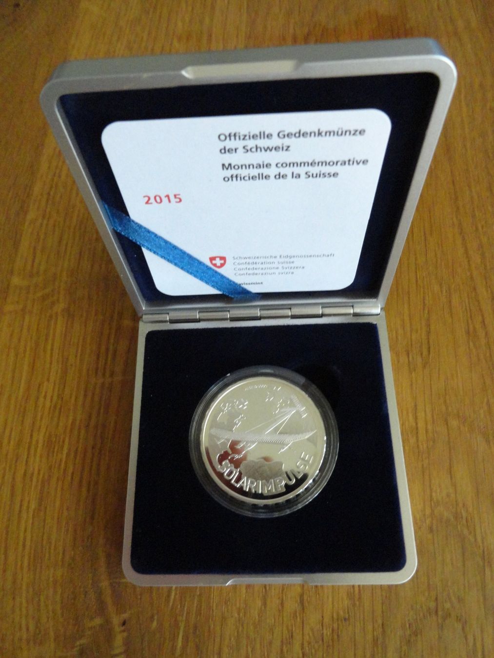 Alle Münzen: 20 Fr. Sondermünze 2015 - Silber - Solar Impulse - PP – Gebraucht aus Gerlafingen von Shiva_74
