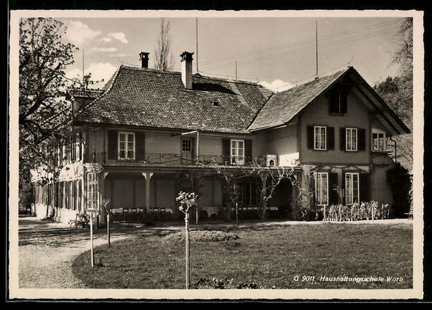 Cartoline postali: AK Worb, Haushaltungsschule – Usato da Berlin venduto da bartko-reher