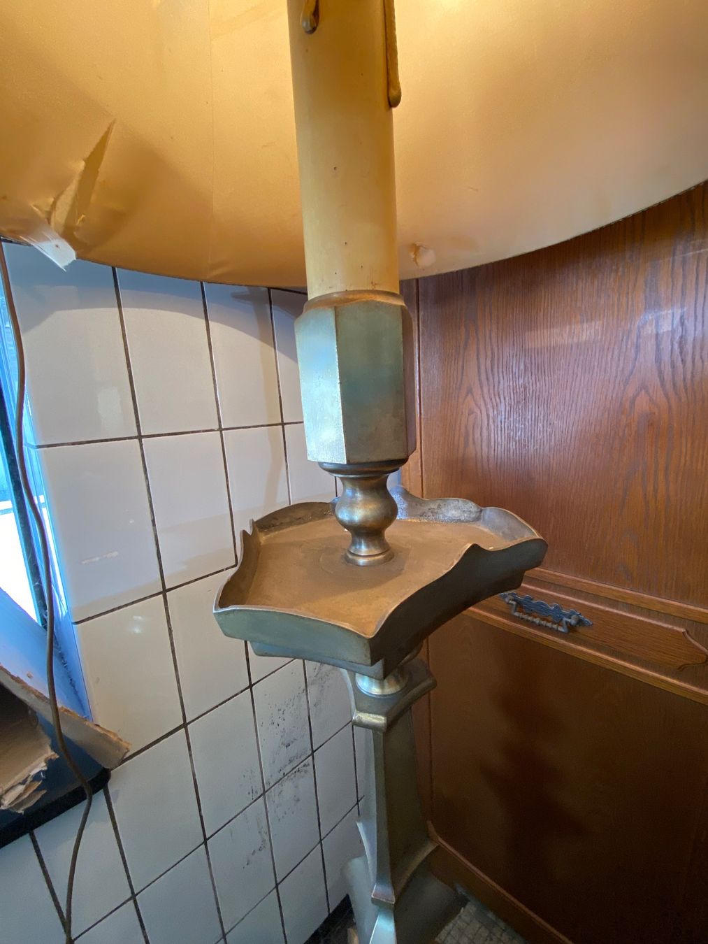 Lampade: Stehlampe Messing Jugendstil mit Schirm, funktionsfähig – Usato da Amden venduto da dubaibaba 6