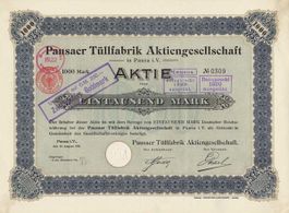 Pausaer Tüllfabrik AG, Pausa - 1911