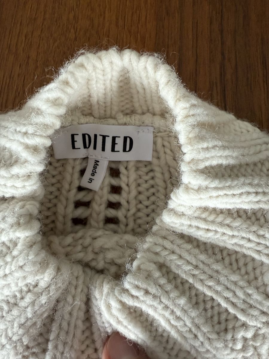 Pullover & Sweatshirts: Edited About You Strickpullover Creme Weiss, Gr. S – Neu (gemäss Beschreibung) aus Brüttisellen von Molemo 1