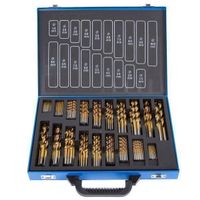 230tlg TITAN Spiralbohrer HSS Bohrer Set